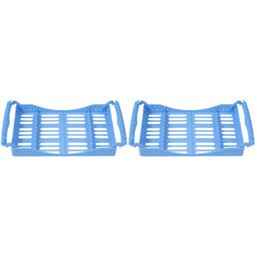 2Ud Bandejas Para Esterilizar Herramientas En ABS Azul 1