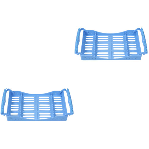 2Ud Bandejas Para Esterilizar Herramientas En ABS Azul 2