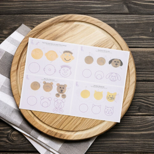 48Feuilles Outils Dessin Papier Pour Biscuits 1