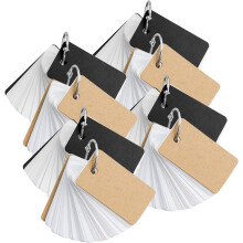 24Stk Blanko Flashcards Lernkarten Mit Ring Für