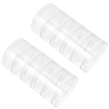 6Stk Stapelbare Kleine Plastikbehälter Mit Deckeln Transparent