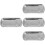 4Stk Multifunktionale Serviertabletts Glänzend Robust Silber 9