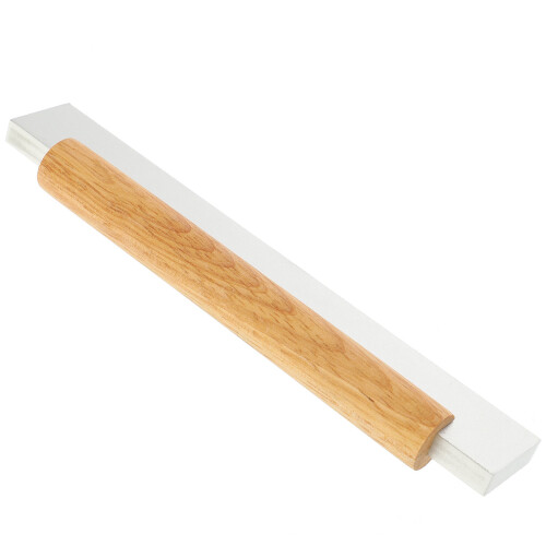 2Stk Robuste Möbelgriffe Aluminium Und Holz in Modernem Design 2