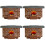 4Stk Retro Harz, Herzförmiger Desktop Pflanzer, Rot 5