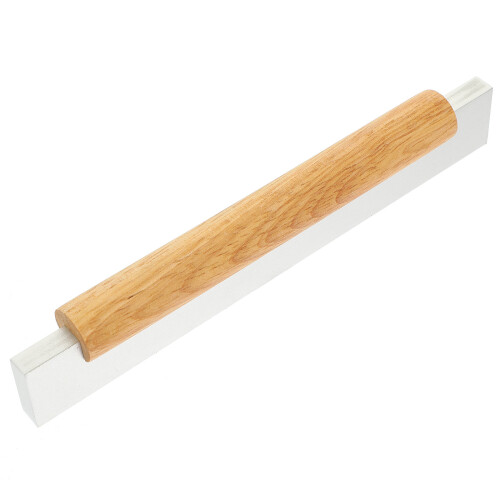 2Stk Robuste Möbelgriffe Aluminium Und Holz in Modernem Design 1