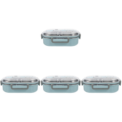 4Stk Wiederverwendbare Lunchbox Kinder Bento Box in 1