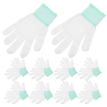 24Paare Weiße Nylon Schnittschutzhandschuhe Gartenschutz Atmungsaktiv