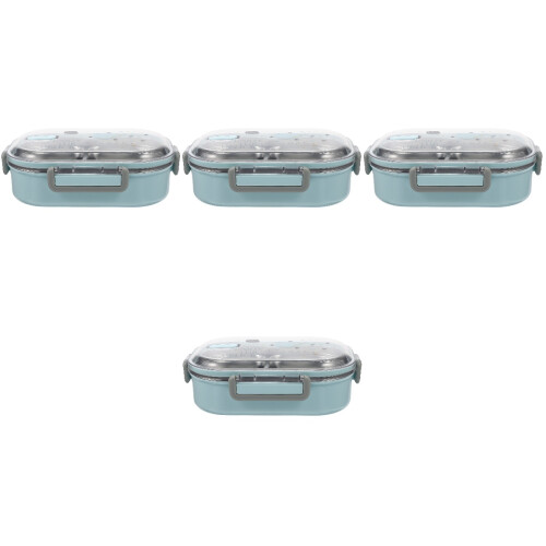 4Stk Wiederverwendbare Lunchbox Kinder Bento Box in 2