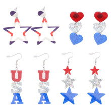 20Paare Patriotische Ohrstecker Für Frauen Multi Farben Unisex Schmuck
