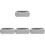 4Stk Multifunktionale Serviertabletts Glänzend Robust Silber 5