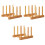 3Ud Estante Multiusos De Bambú Khaki Para Y Almacenar 3