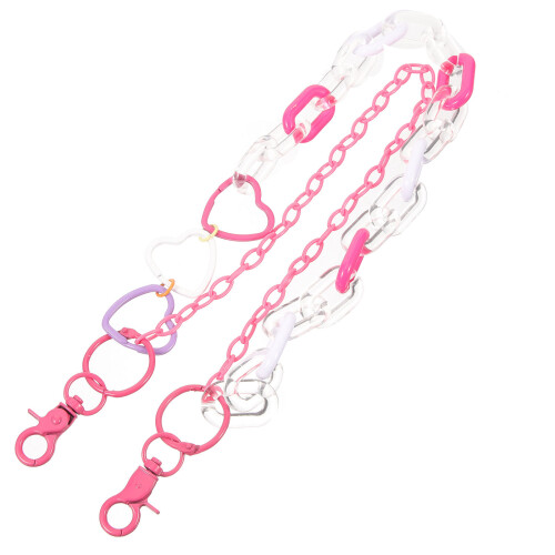 3Ud Decorativa Acrílico Rosa Para Estilo Punk Doble