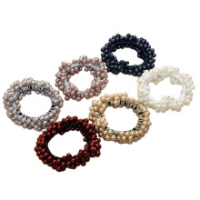 12Stk Haargummi Perlen Dehnbar Bunt Haarschmuck