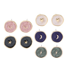 15Paare Ohrstecker Für Frauen Stern Designs