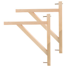 4Stk Belastbare Holz Wandhalter Beige Für Regale