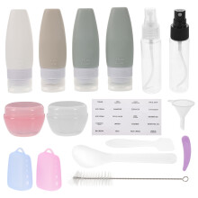 3Sets Kleine Reisebehälter Set Silikon Lotion Shampoo Kosmetik