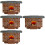 4Stk Retro Harz, Herzförmiger Desktop Pflanzer, Rot 7