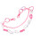 3Ud Decorativa Acrílico Rosa Para Estilo Punk Doble 2