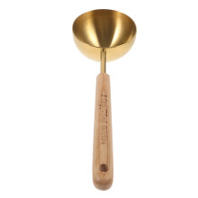 3Stk Langlebige Messlöffel Aus Metall Mit Ergonomischem Holzgriff