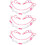 3Ud Decorativa Acrílico Rosa Para Estilo Punk Doble 5