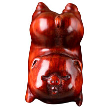 4Stk Holz Schwein Zum Basteln Vintage Schlüsselanhänger