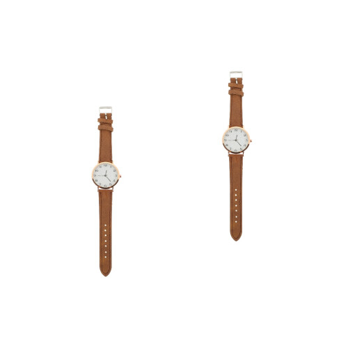 2Stk Verstellbare Braune Armbanduhr Für Freizeit Modischen 2