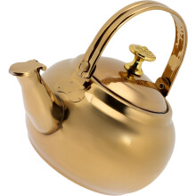 5Stk Goldener Herdkessel Robust Mit Kühlem Griff Für Tee Zuhause