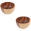 2Ud Ensaladeras De Madera Grande Resistente Con Superficie Lisa 7