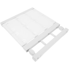 5Stk Ausziehbare Spannregale Für Schrank Mit Kunststoff Und Stahl Weiß