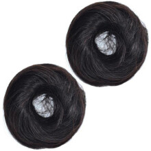 10Stk Schwarze Haarknoten Extensions Und Fest Für