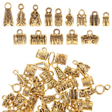 480Stk Legierung Charms Bails Vielseitig Für Armbänder Bunt