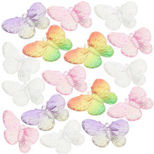 120Stk Kleine Resin Schmetterling Charms Vielseitig Für Schmuck