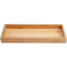 Plato de bambú para servir, ideal para la decoración del hogar, con diseño multifuncional para uso en cocina y baño, construcción ecológica y