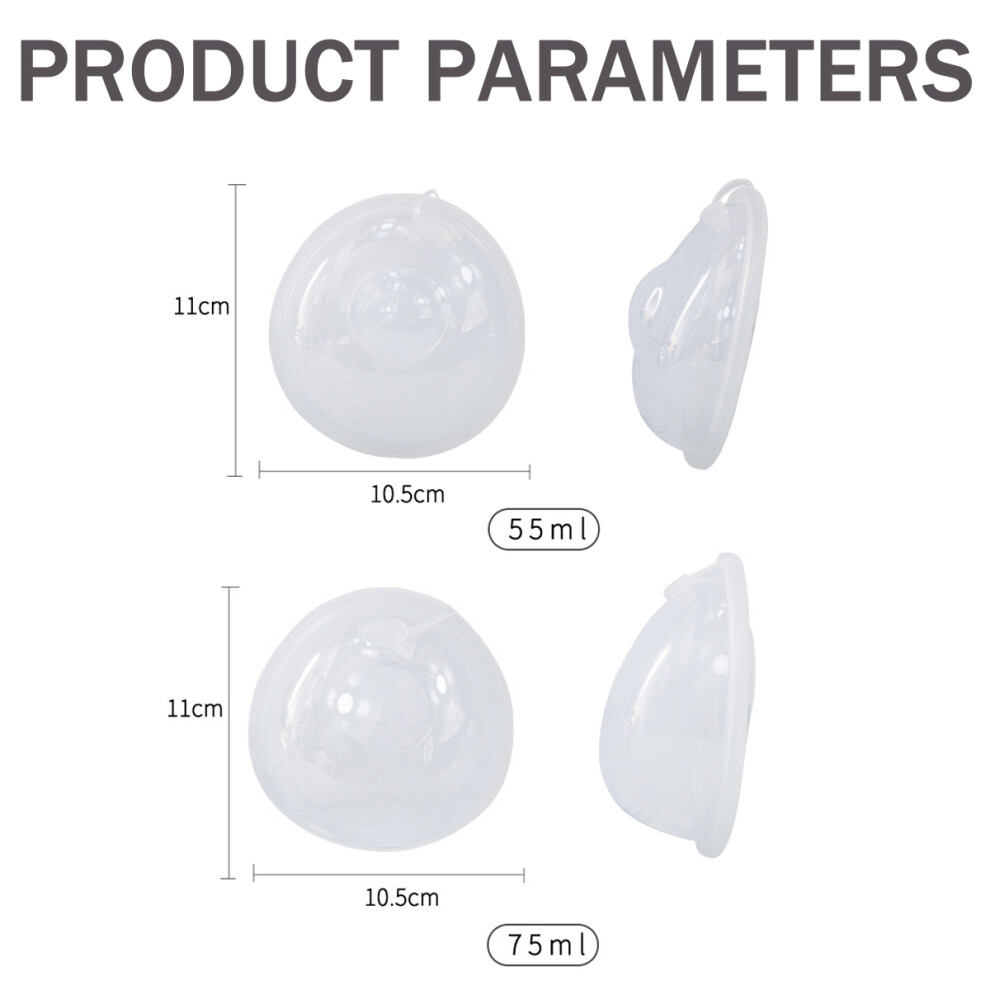 Breast Shells for Nursing Moms, Milk Saver with Soft and Flexible Silicone Material, Reusable BPA Free Breastmilk Leak Collector, Comfort and
