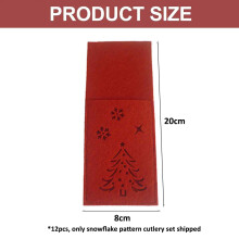 Decoratieve bestekhouder, bestektas in de vorm van een kerstboom, gemaakt van non-woven stof, duurzaam en herbruikbaar, perfect voor kerstcadeaus en