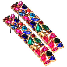 4Paare Damen Ohrstecker Schmuck Farbenfroh