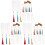 90Sets Acryl Lesezeichen Mit Quasten, Blanko Selbstgestalten 4