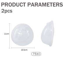 Recolector de leche materna, ahorradores de leche para la lactancia, copa de lactancia reutilizable con material de silicona suave y flexible,