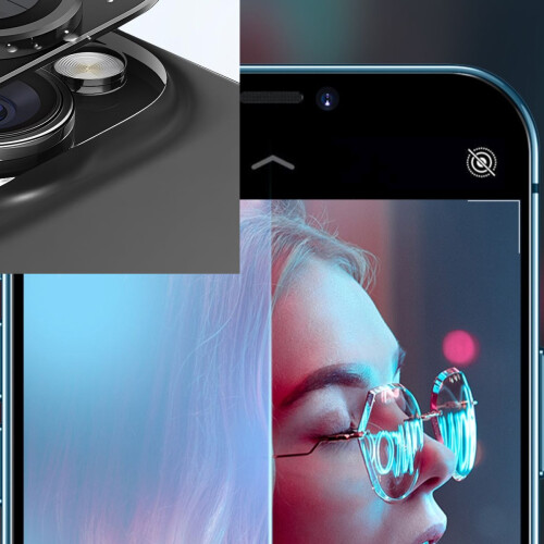 Ασπίδα φακού κάμερας iPhone14Pro από αλουμίνιο αεροπορίας, μεταλλικό 3D Oneness για 1
