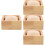4Stk - Schmuckkasten Massivem Holz Mit Samtfutter 7
