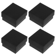 72Stk Schwarze Schmuckbox Kraft Papier Aufbewahrung Retro