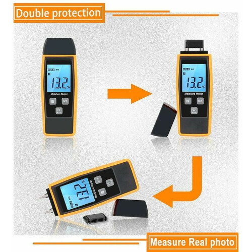 Leakage Meter for Wide Application for Materials, Pin-Type Water Leak Detector with Automatic Temperature Compensation 2