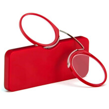 Kompakte Lesebrille für Damen und Herren, tragbares, kompaktes Design mit Nasenbügel und Schlüsselanhänger-Etui, ultradünn und leicht.