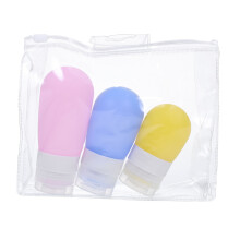 3Sets Leichte Reise Lotion Dispenser Squeezable Shampoo Container
