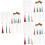 90Sets Acryl Lesezeichen Mit Quasten, Blanko Selbstgestalten 8