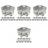 48Stk Mining Car Candy Container Silber Hochzeit 5