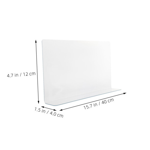 4Ud Barrera De Salpicaduras Para Ducha Y Lavabo PVC Transparente Hogar 1