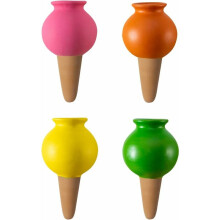 Presente para Amantes de Plantas: Espigões decorativos autoirrigáveis em argila terracota para jardinagem sem supervisão, aspersor automático com