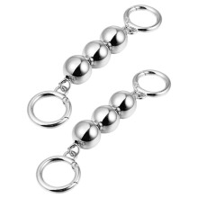 6Stk Perlen Taschengurte Acryl Silber Für Mini- Und Clutch-Taschen
