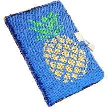 4Stk Kindertagebuch Mit Glitzerndem Umschlag Und Schloss Blau